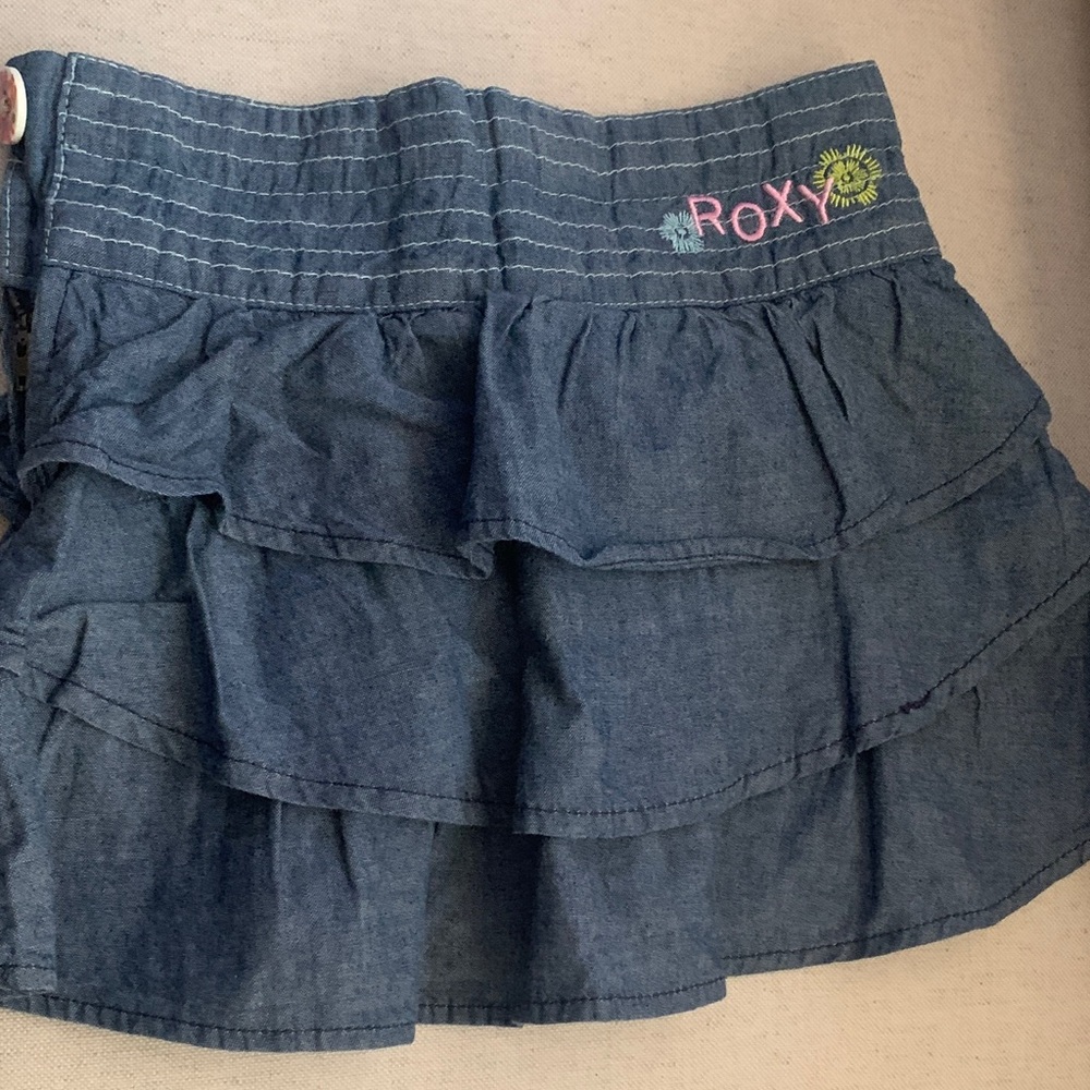 Roxy Blue Tiered Skirt
